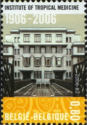 Stamp, 100 Years of the Institute of Tropical Diseases, Belgium,  