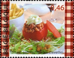 Stamp, This is Belgium - Tomato crevettes, Belgium,  