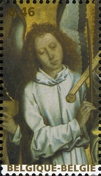 Stamp, Christmas and New Year - The Musician Angels of Hans Memling, Belgium,  