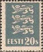 Stamp, Coat of Arms, Estonia,  