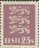 Stamp, Coat of Arms, Estonia,  