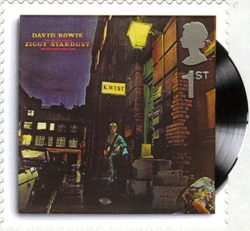 Stamp, Classic Album Covers - David Bowie - The Rise and Fall of Ziggy Stardust and the Spiders from Mars, United Kingdom of Great Britain & Northern Ireland,  