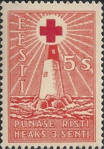 Stamp, Charity Issue for Red Cross, Estonia,  , Red Cross and Red Crescent
