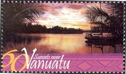 Stamp, Sunsets over Vanuatu, Vanuatu,  