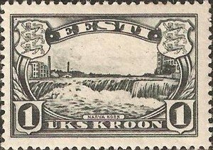 Stamp, Narva Waterfall, Estonia,  , Landscapes