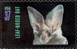 Stamp, American Bats - Leaf-nosed Bat, United States of America,  