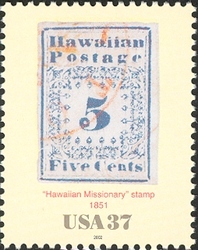 Stamp, Hawaiian Missionaries, United States of America,  