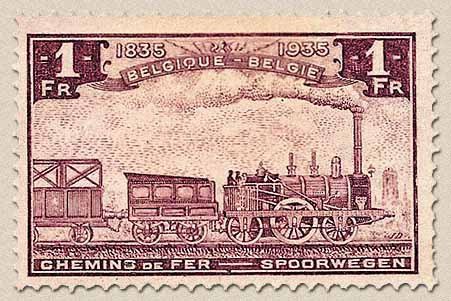 Railway Stamp: 100 year Belgian Railways