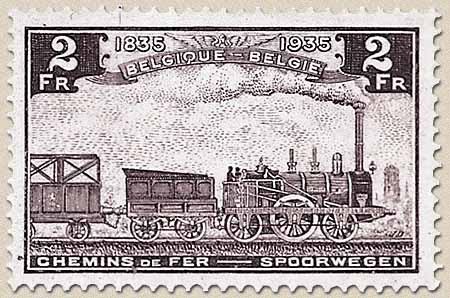 Railway Stamp: 100 year Belgian Railways