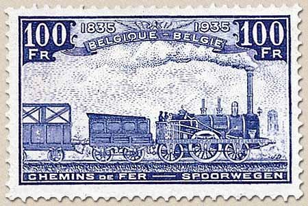 Railway Stamp: 100 year Belgian Railways