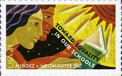 Stamp, Towards Equality in Our Schools - Mendez et al v. Westminster School, United States of America,  