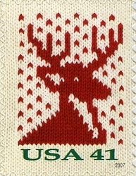Stamp, Holiday Knits, United States of America,  