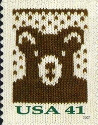 Stamp, Holiday Knits, United States of America,  