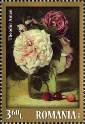 Roses in Painting - Theodor Aman