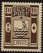 Stamp, Arms of Paldiski, Estonia,  