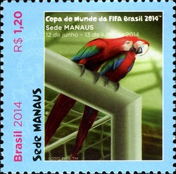 Stamp, 2014 FIFA World Cup Brazil - Host Cities, Brazil,  