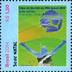 Stamp, 2014 FIFA World Cup Brazil - Host Cities, Brazil,  