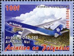 Aviation in Polynesia - 2000 first Tahitian airline - Air Tahiti Nui Airbus A340-300