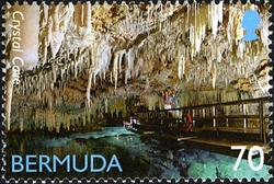 Stamp, Bermudan Caves - Crystal Cave, Bermuda,  