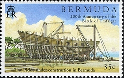 200th Anniversary of the Battle of Trafalgar - The Pickle under construction in Bermuda