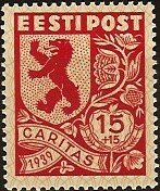 Stamp, Arms of Pärnumaa County, Estonia,  