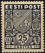 Stamp, Arms of Tartumaa County, Estonia,  
