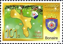 December stamp - Christmas ornaments