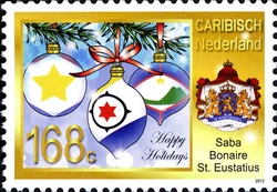 December stamp - Christmas ornaments