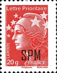 Stamp, Marianne, Saint Pierre and Miquelon,  