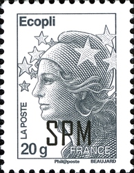 Stamp, Marianne, Saint Pierre and Miquelon,  