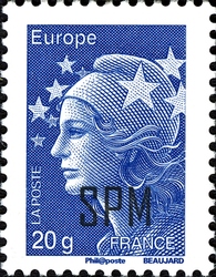 Stamp, Marianne, Saint Pierre and Miquelon,  