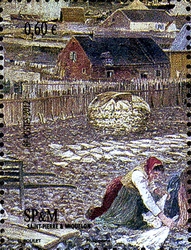 Stamp, Travail des Graves, Saint Pierre and Miquelon,  