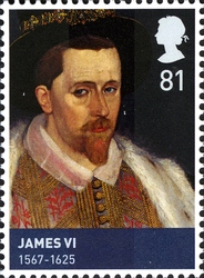 Stamp, The House of Stewart - James VI, United Kingdom of Great Britain & Northern Ireland,  