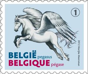 Stamp, Mythical creatures : Pegasus - Pégase, Belgium,  , Mythology