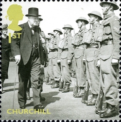 Stamp, Britain Alone - Churchill, United Kingdom of Great Britain & Northern Ireland,  