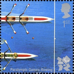 Stamp, The Olympic and Paralympic Games - On Track for 2012 - Rowing, United Kingdom of Great Britain & Northern Ireland,  