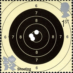 Stamp, The Olympic and Paralympic Games - On Track for 2012 - Shooting, United Kingdom of Great Britain & Northern Ireland,  
