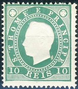 Stamp, King Luis I., São Tomé and Príncipe,  