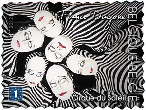 Stamp, Franco Dragone: Cirque du Soleil, Belgium,  