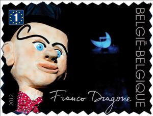 Stamp, Franco Dragone: Décrocher la Lune, Belgium,  