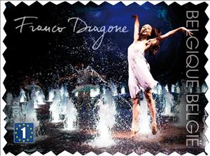Stamp, Franco Dragone: The house of the dancing water, Belgium,  