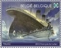 The sinking of the Titanic, 100 year later. Right Stamp