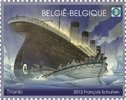 The sinking of the Titanic, 100 year later. Left stamp