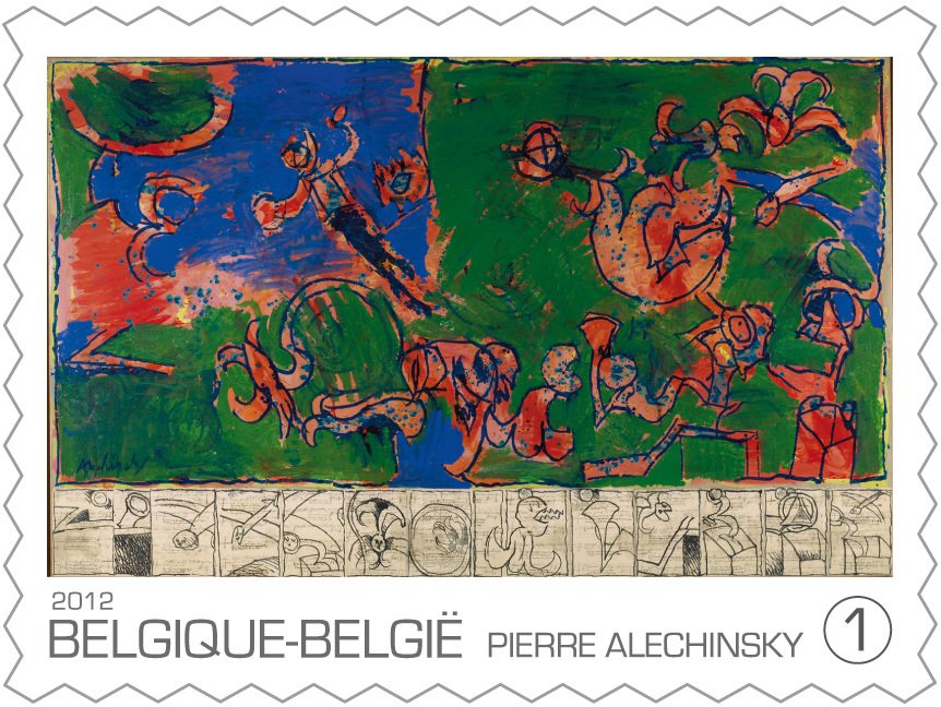 Pierre Alechinsky: "Parfois, c'est l'inverse", 1970.