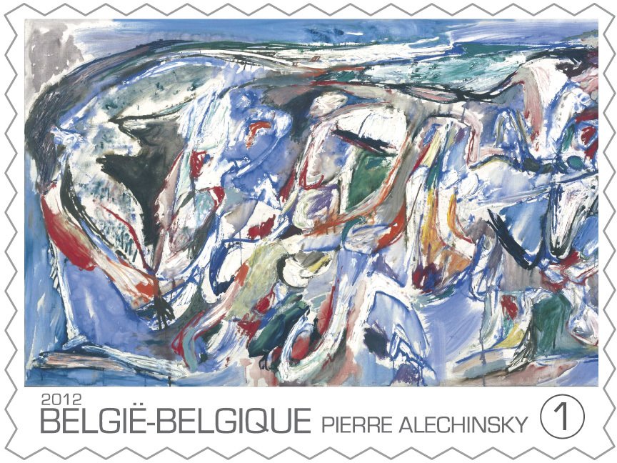 Pierre Alechinsky: " Nuages en pantalon", 1957.