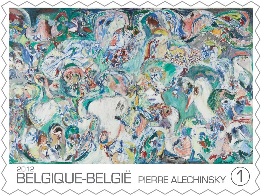Pierre Alechinsky: "Le dernier jour", 1964.