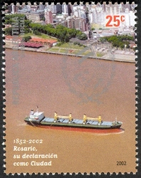 150 years since the Declaration of the City of Rosario -view from Parana River