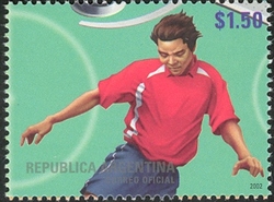 World Philatelic Exhibition Philakorea 2002 - Soccer players from Korea