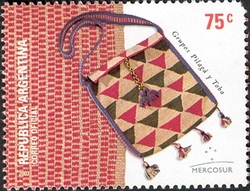 MERCOSUR - Crafts - Cloth. Girdle and bag