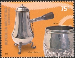 Silverware for Household use - Chocolate case. Pitcher